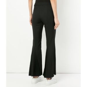 Wide Leg Stretch Wool Pleat Flare Pants by Maggie Marilyn